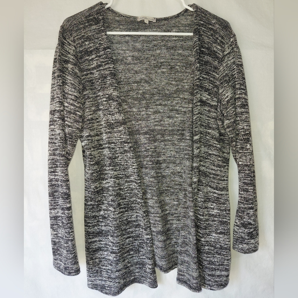 Charlotte Russe Women’s Cardigan Gray Black Size Medium Excellent Used Condition